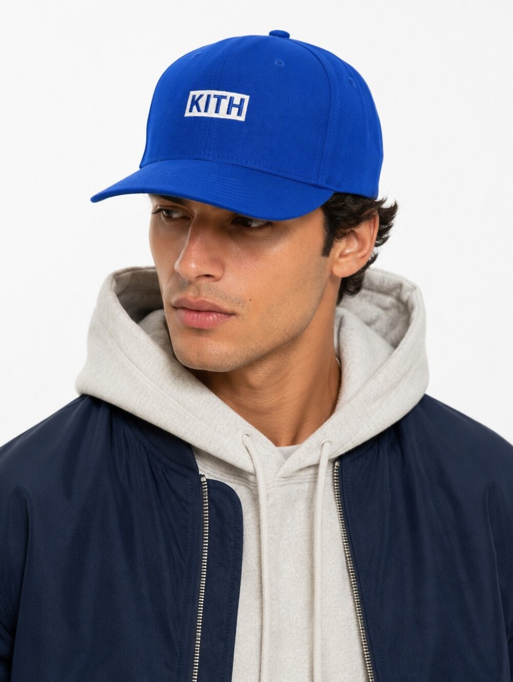 KITH Royal Blue Box Logo Snapback Baseball Hat Cap Adjustable Just Us NYC